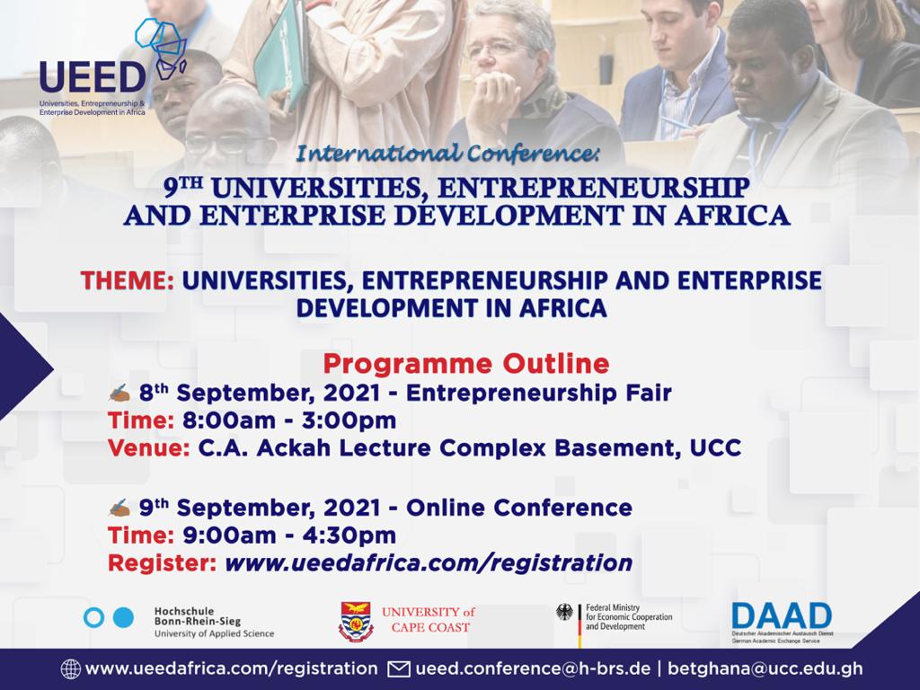  9th Universities, Entrepreneurship and Enterprise Development in Africa, online conference