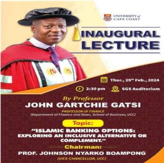 Professor John Gartchie Gatsi delivers Inaugural Lecture