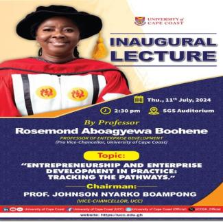 Professor Rosemond Boohene Inaugural lecture