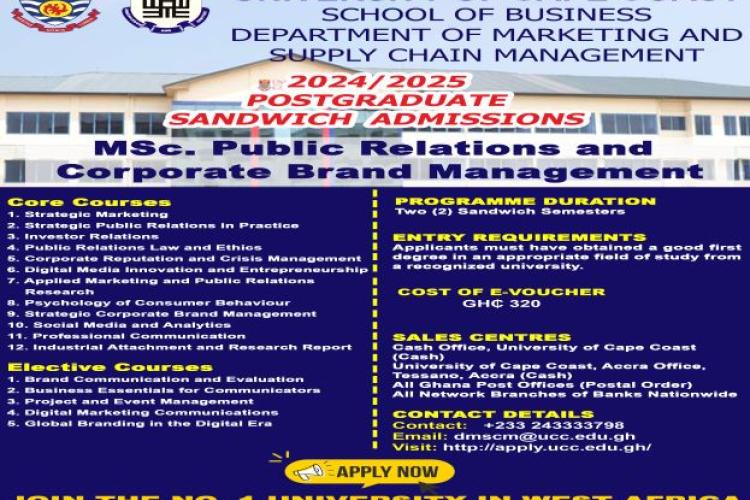 MSc. Public Relations and Corporate Brand Management